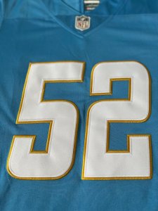 Khalil Mack Mens L Powder Blue Las Angeles Chargers NFL jersey - image 3