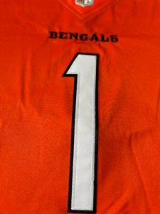 Ja'marr Chase Mens L Orange Bengals NFL jersey - image 3