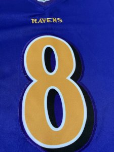 Lamar Jackson Mens L Purple Baltimore Ravens NFL jersey - image 3