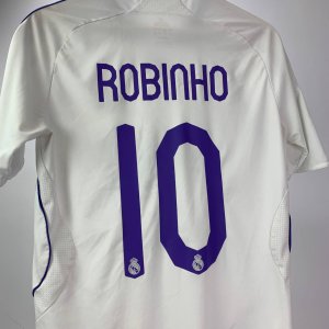 Real Madrid Home football shirt 2007 - 2008 #10 Robinho S