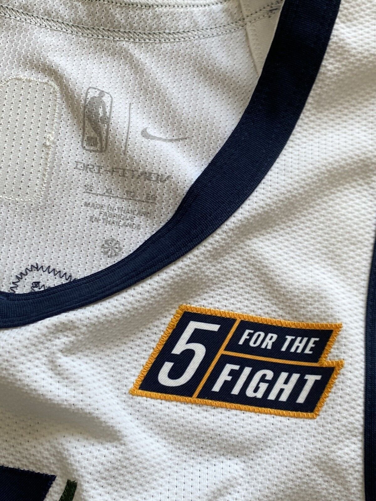 Eric Paschall Utah Jazz Game-Used #0 White Jersey vs. Golden State