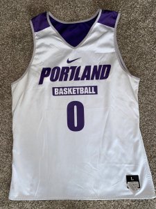 Portland Pilots NCAA Basketball Team Issued Practice Jersey #0 Clark Nike Size L - image 4