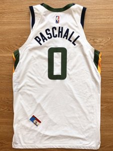 Eric Paschall Utah Jazz Game Worn Used Jersey 2022 NBA Playoffs Nike Meigray COA - image 9