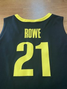 Rowe Oregon Ducks 2011-12 Ncaa Basketball Team Issued Jersey Black Nike Size 46 - image 3