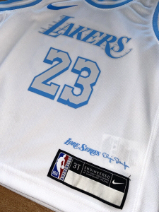 Lebron James LA Lakers Size 3T City Edition 2021 Nike Toddler NBA Jersey White - image 3