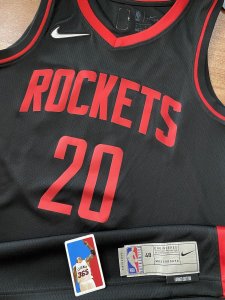 Bruno Fernando Houston Rockets 2021 Earned Nike Swingman NBA Jersey Size 48 L - image 5