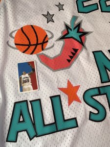 Clyde Drexler Size M 1996 NBA All Star Game Adidas Soul Swingman NBA Jersey Mens - image 6