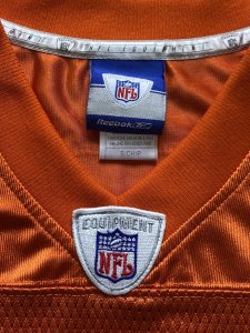 Rex Grossman Chicago Bears Orange Alternate Jersey Reebok Size S Mens NFL VTG #8 - image 4