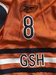 Rex Grossman Chicago Bears Orange Alternate Jersey Reebok Size S Mens NFL VTG #8 - image 3