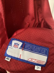 Duane Starks Arizona Cardinals Game Team Issued Jersey Size 46 Reebok NFL 2004 - image 5