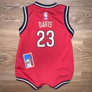 Anthony Davis Pelicans Infant Toddler Jersey Size 18m Red Romper Boys NBA #23 - image 3