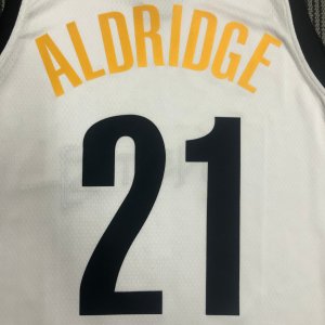 LaMarcus Aldridge - Brooklyn Nets *City Edition WHITE 2021* - image 14