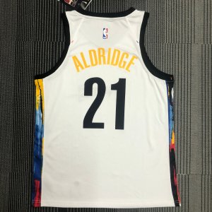 LaMarcus Aldridge - Brooklyn Nets *City Edition WHITE 2021* - image 17