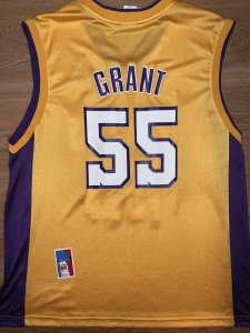 Brian Grant Los Angeles Lakers Jersey Size L Mens Yellow NBA Reebok #55 Replica - image 3