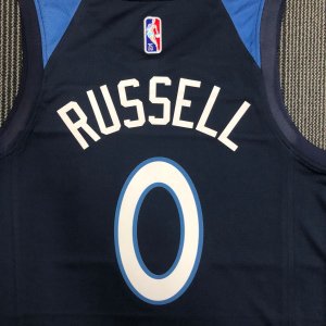 Minnesota Timberwolves - #0 D'Angelo Russell *DARK BLUE* - image 4
