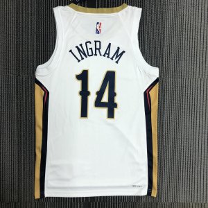 Brandon Ingram - New Orleans Pelicans #14 White - image 4
