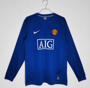 Long Sleeves: 2008/09 season Manchester United two away retro - image 3