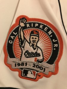 Cal Ripken Jr. Mitchell & Ness 2001 Baltimore Orioles White Authentic Jersey - image 4