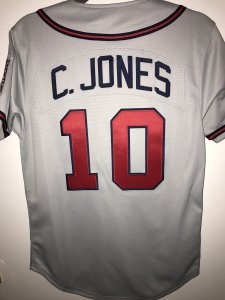 Chipper Jones 1999 Atlanta Braves World Series Jersey - image 7