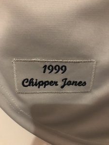 Chipper Jones 1999 Atlanta Braves World Series Jersey - image 5
