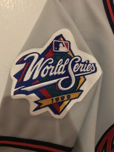 Chipper Jones 1999 Atlanta Braves World Series Jersey - image 4