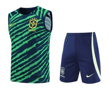 22-23 Brazilian football suit short-sleeved jersey training suit - image 3