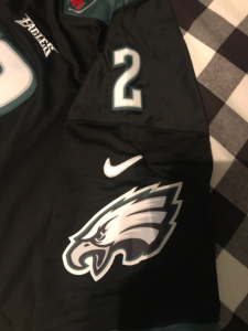 Brand New Jalen Hurts #2 Philadelphia Eagles Size Large Men's Game Jersey Black - image 4