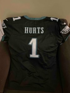 Jalen Hurts #1 Brand New Stitched Alternate Black Game Jersey Free Shipping - image 3