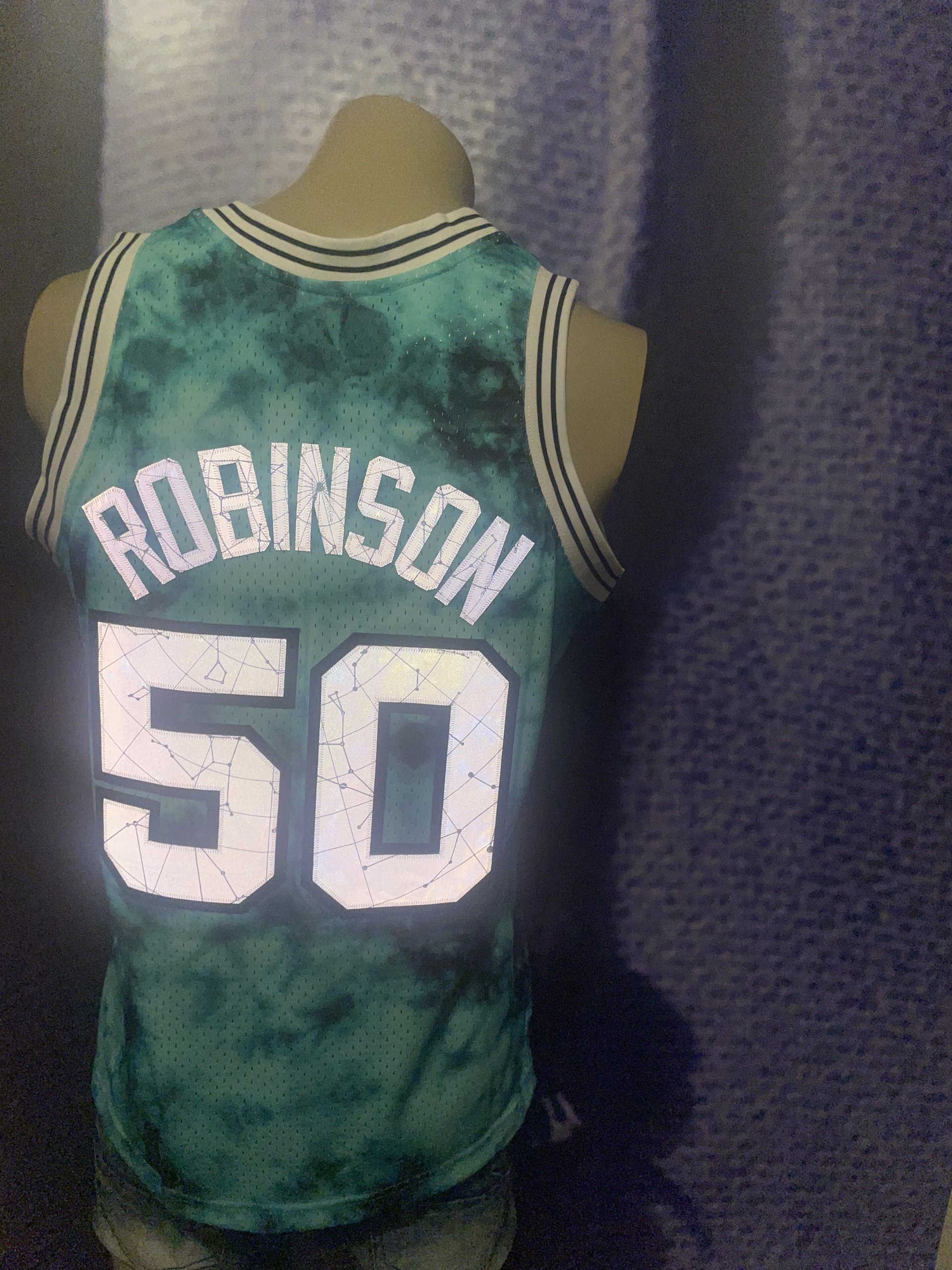 Mitchell & Ness David Robinson Teal San Antonio Spurs 1998-99 Galaxy Swingman Jersey