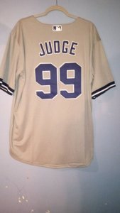 N.Y. Yankees Aaron Judge button up MLB Jersey.