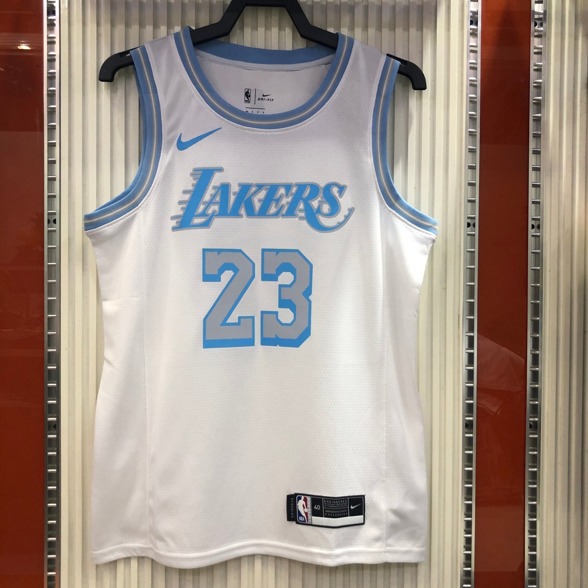 Los Angeles Lakers LeBron James Nike 2021 Swingman Jersey City Edition 40  Small