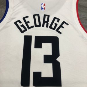 LA Clippers Paul George #13 Nike White 2020-2021 Swingman Player Jersey – City Edition - image 3