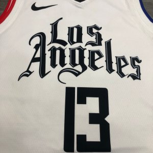 LA Clippers Paul George #13 Nike White 2020-2021 Swingman Player Jersey – City Edition - image 5
