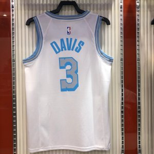 Los Angeles Lakers Anthony Davis #3 Nike White 2020-2021 Swingman Jersey - City Edition - image 6