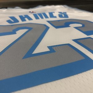 Los Angeles Lakers LeBron James #23 Nike White 2020-2021 Swingman Jersey - City Edition - image 9