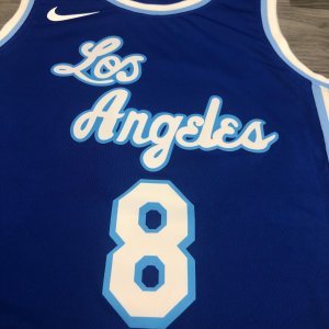 Los Angeles Lakers Kobe Bryant #8 Nike Blue 2020 Swingman Jersey - Classic Edition 1-3 - image 7