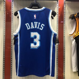 Los Angeles Lakers Anthony Davis #3 Nike Blue 2020 Swingman Jersey - Classic Edition - image 3