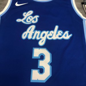 Los Angeles Lakers Anthony Davis #3 Nike Blue 2020 Swingman Jersey - Classic Edition - image 8