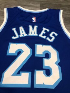 Los Angeles Lakers LeBron James #23 Royal 2020 Jersey - Hardwood Classic - image 5