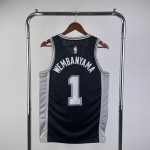 Victor Wembanyama - San Antonio Spurs #1 Black *EXCLUSIVE*