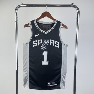 Victor Wembanyama - San Antonio Spurs #1 Black *EXCLUSIVE*
