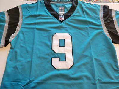 BRYCE YOUNG CAROLINA PANTHERS HOME TURQUOISE MEN XL JERSEY. NEW. STITCHED