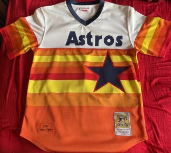 1980 Nolan Ryan Houston Astros Men's Authentic Mitchell & Ness Jersey