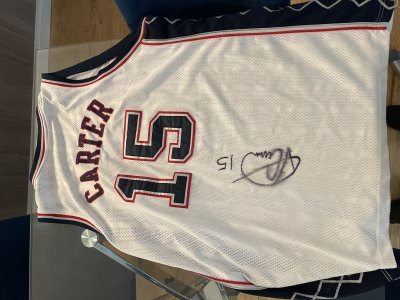 New Jersey Nets Vince Carter Game Worn Signed Jersey