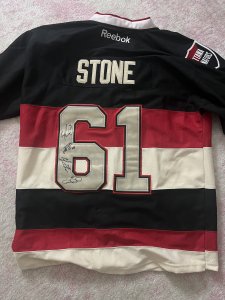 Stone Signed Senators Jersey - image 5