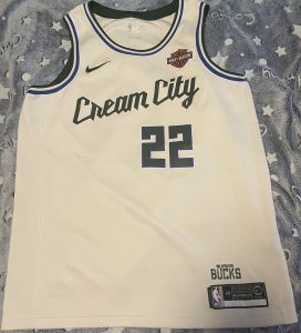 Khris Middleton 2019-2020 Cream City Jersey