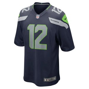 12s Seattle Seahawks Nike Game Team Jersey College Navy - image 3