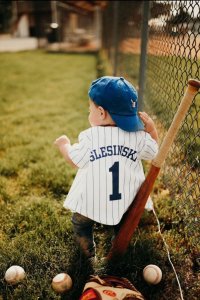 Custom Kids & Youth Pinstripe Baseball Jersey Sports Team Personalized Jersey Size 6 Month to 10 Years - image 5