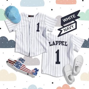Custom Kids & Youth Pinstripe Baseball Jersey Sports Team Personalized Jersey Size 6 Month to 10 Years - image 3