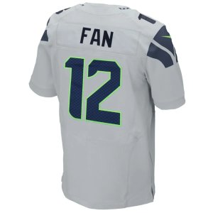 12s Seattle Seahawks Nike Elite Jersey Gray - image 3